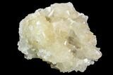 Fluorescent Calcite Crystal Cluster on Barite - Morocco #128008-1